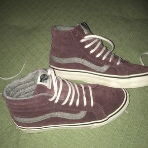 Vans maroon high tops